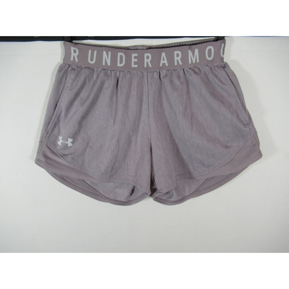 Under Armour Activewear Running Shorts Women XS Purple  3" Inseam Pockets